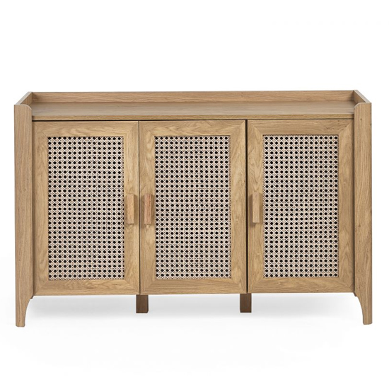 Sumter Wooden Sideboard With 3 Doors In Oak
