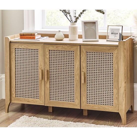 Read more about Sumter wooden sideboard with 3 doors in oak
