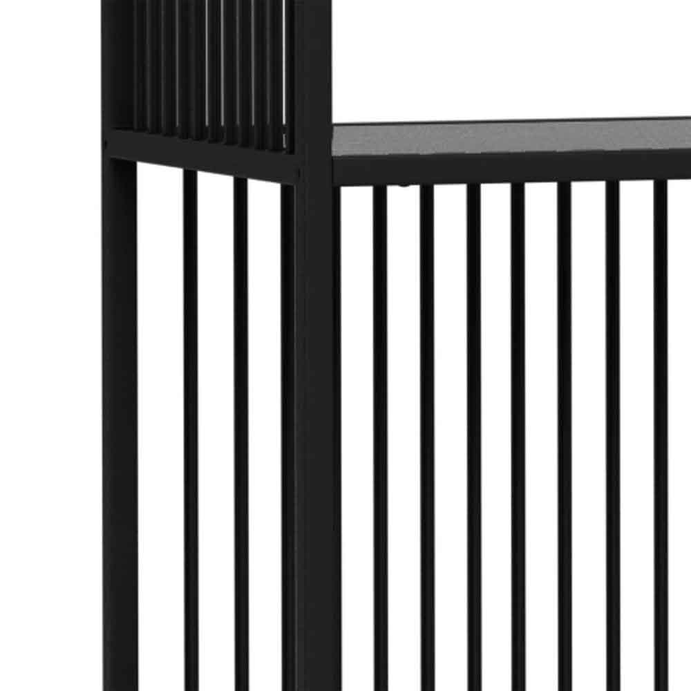 Surf Steel Bookcase With 5 Shelves - Black