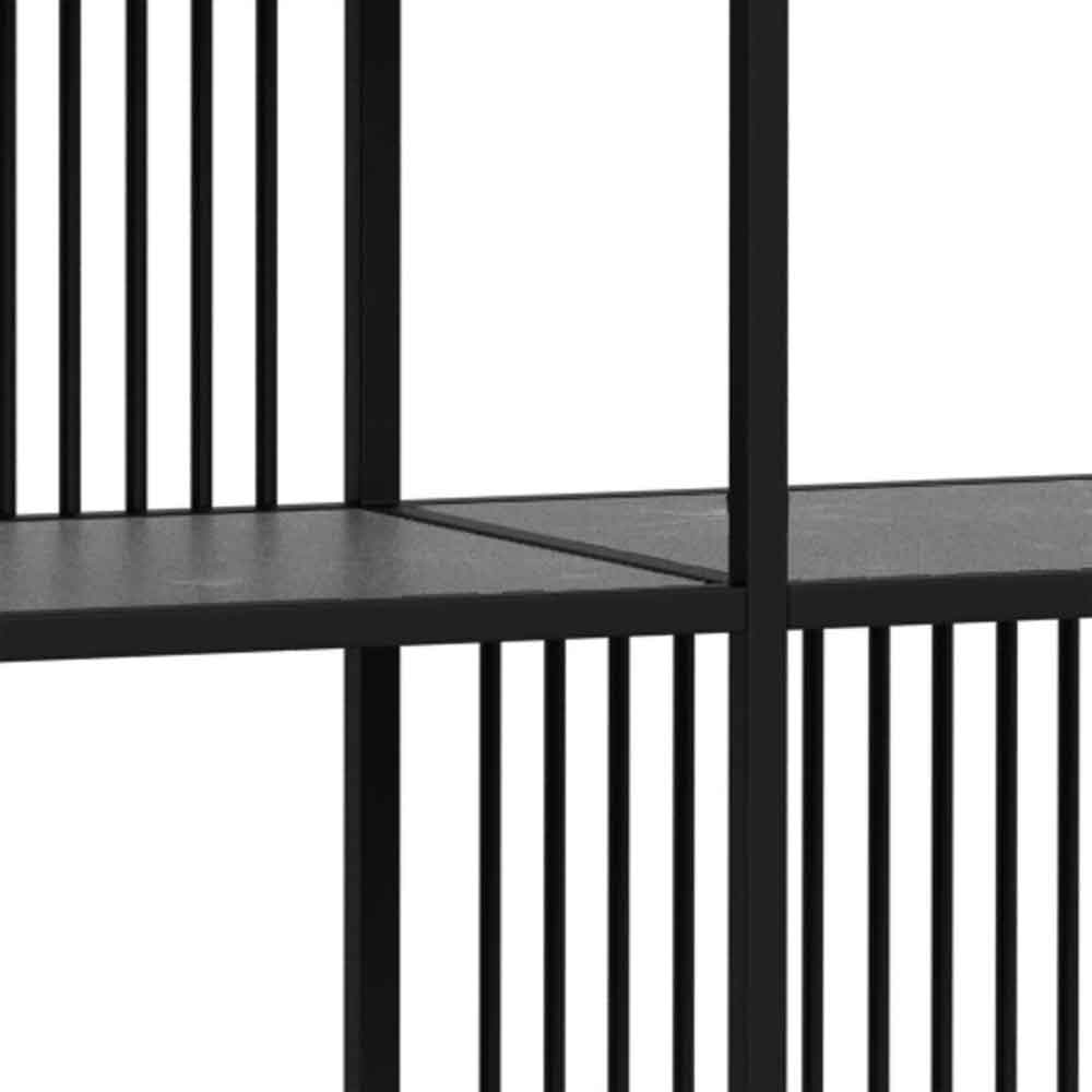 Surf Steel Bookcase With 5 Shelves - Black