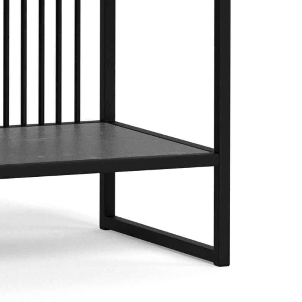 Surf Steel Bookcase With 5 Shelves - Black