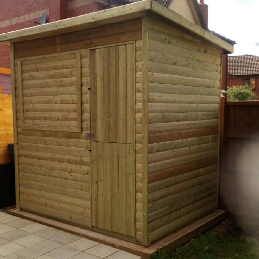 Surrey Wooden Garden Market Shed With 2 Doors In Natural