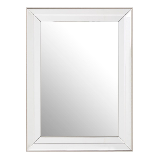 Susann Rectangular Wall Bedroom Mirror In Clear Frame