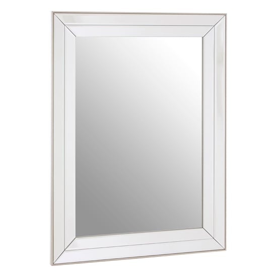 Product photograph of Susann Rectangular Wall Bedroom Mirror In Clear Frame from Furniture in Fashion