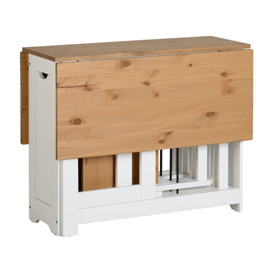 Suva Wooden Butterfly Dining Table With 4 Chairs In White