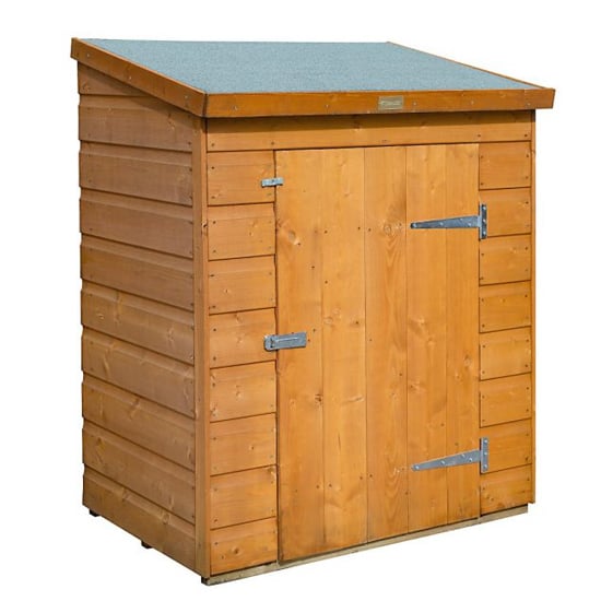 Swanton Wooden Patio Storage Storage In Dipped Honey Brown