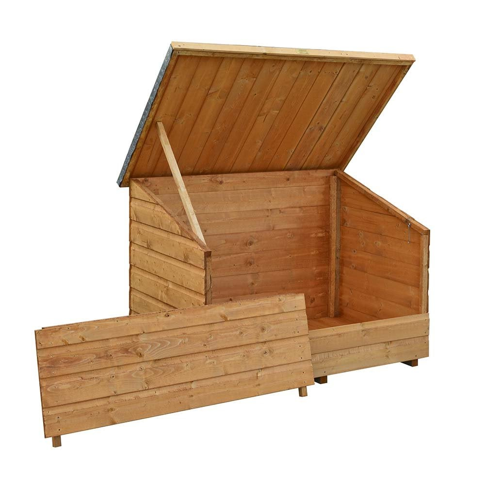 Swanton Wooden Garden Storage Box In Honey Brown