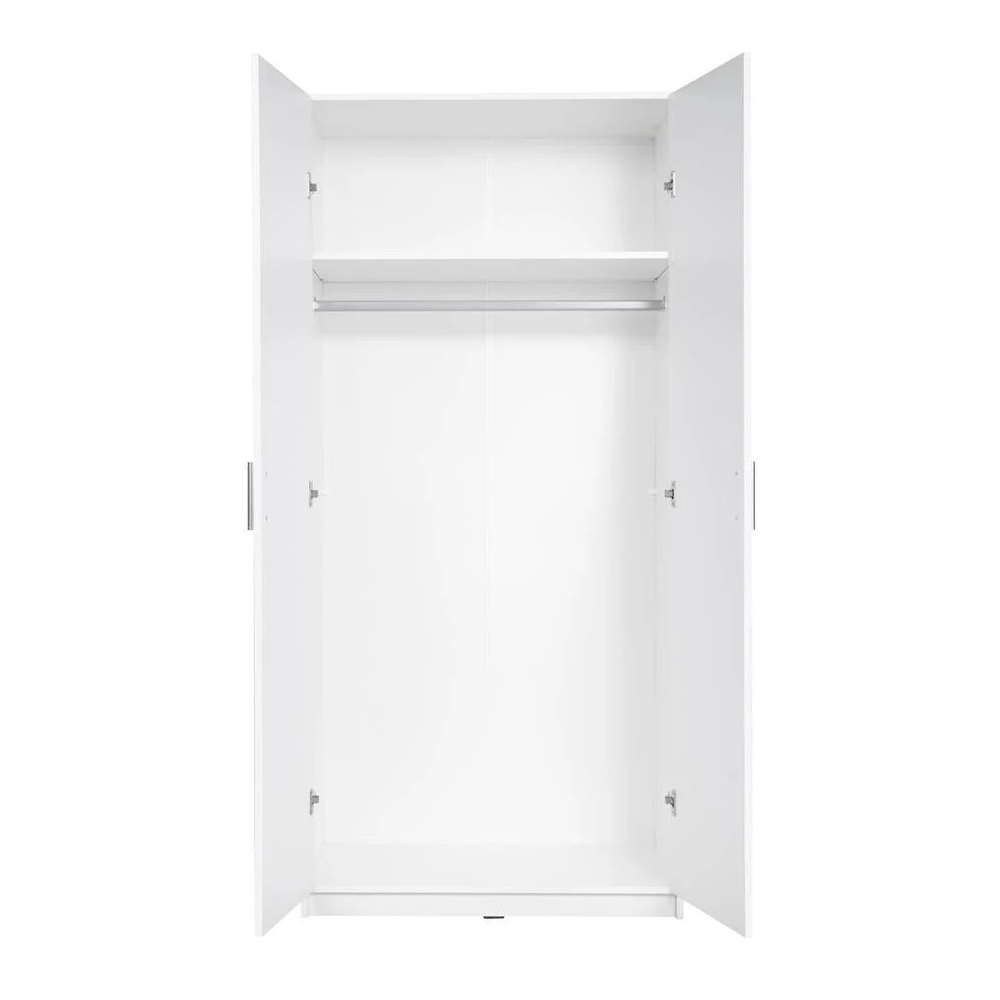 Swift High Gloss Wardrobe With 2 Doors In White
