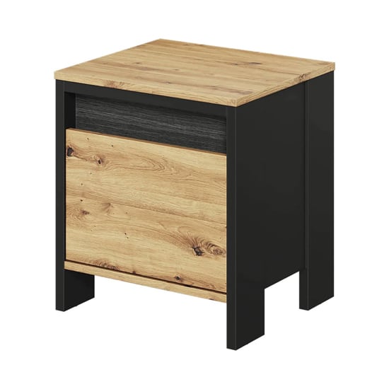 Product photograph of Swift Kids Bedside Cabinet 1 Drawer In Artisan Oak And Led from Furniture in Fashion