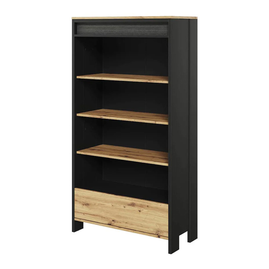 Product photograph of Swift Kids Wooden Bookcase 3 Shelves In Artisan Oak And Led from Furniture in Fashion