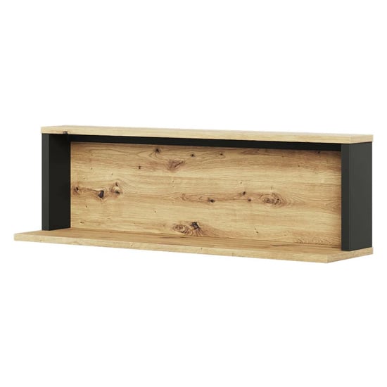 Product photograph of Swift Kids Wooden Wall Shelf In Artisan Oak from Furniture in Fashion