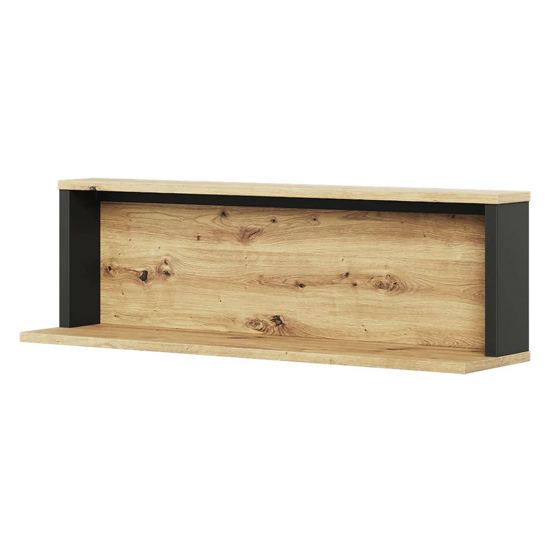 Swift Kids Wooden Wall Shelf In Artisan Oak