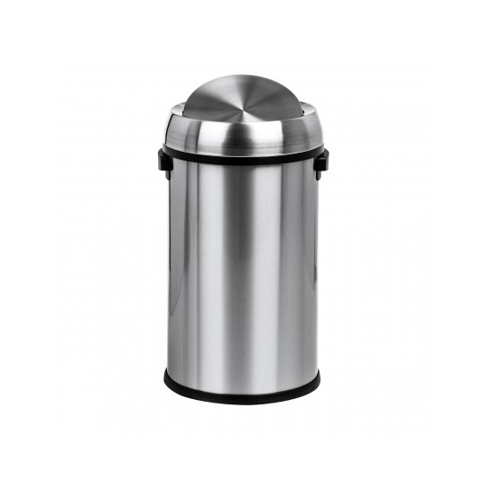 Swing Lid Stainless Steel Bin In Silver Finish Furniture in Fashion