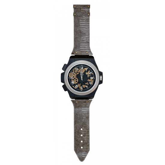 Read more about Swisk novelty wrist watch wall clock in silver finish