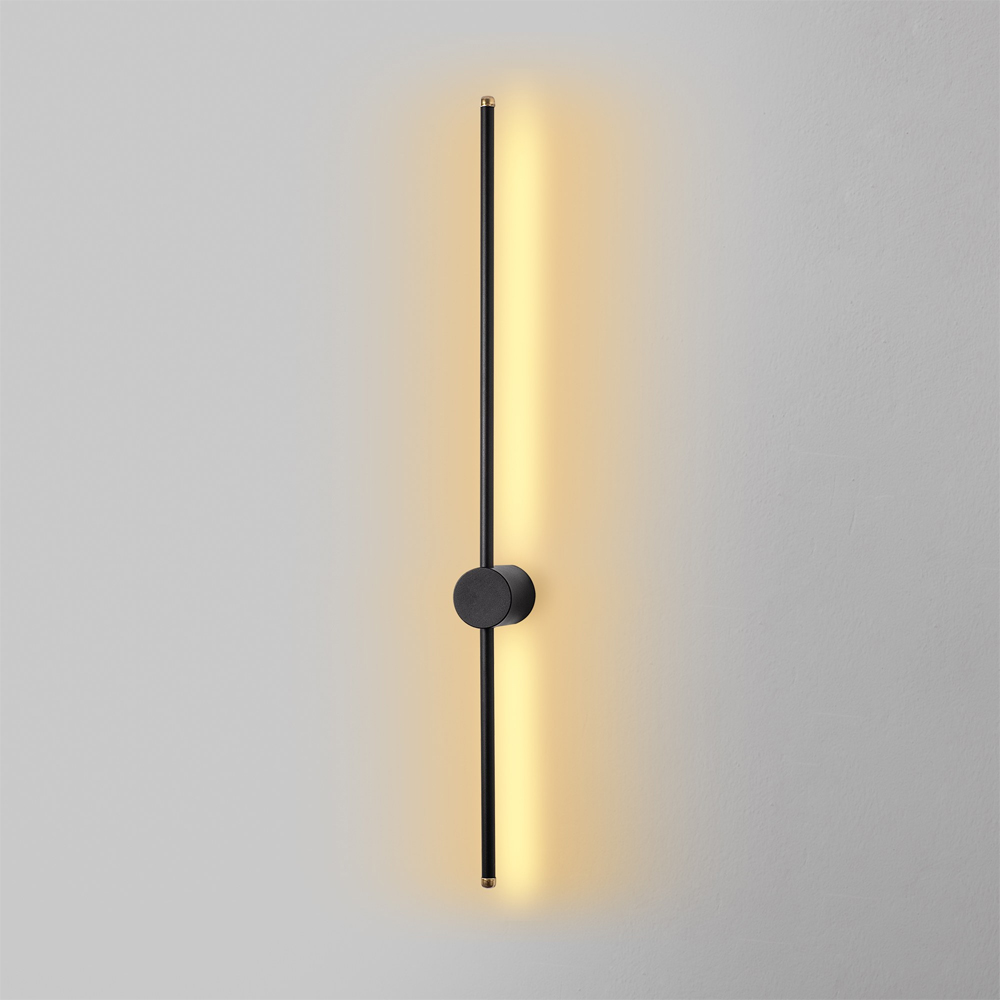 Sword Large Metal Wall Light in Black