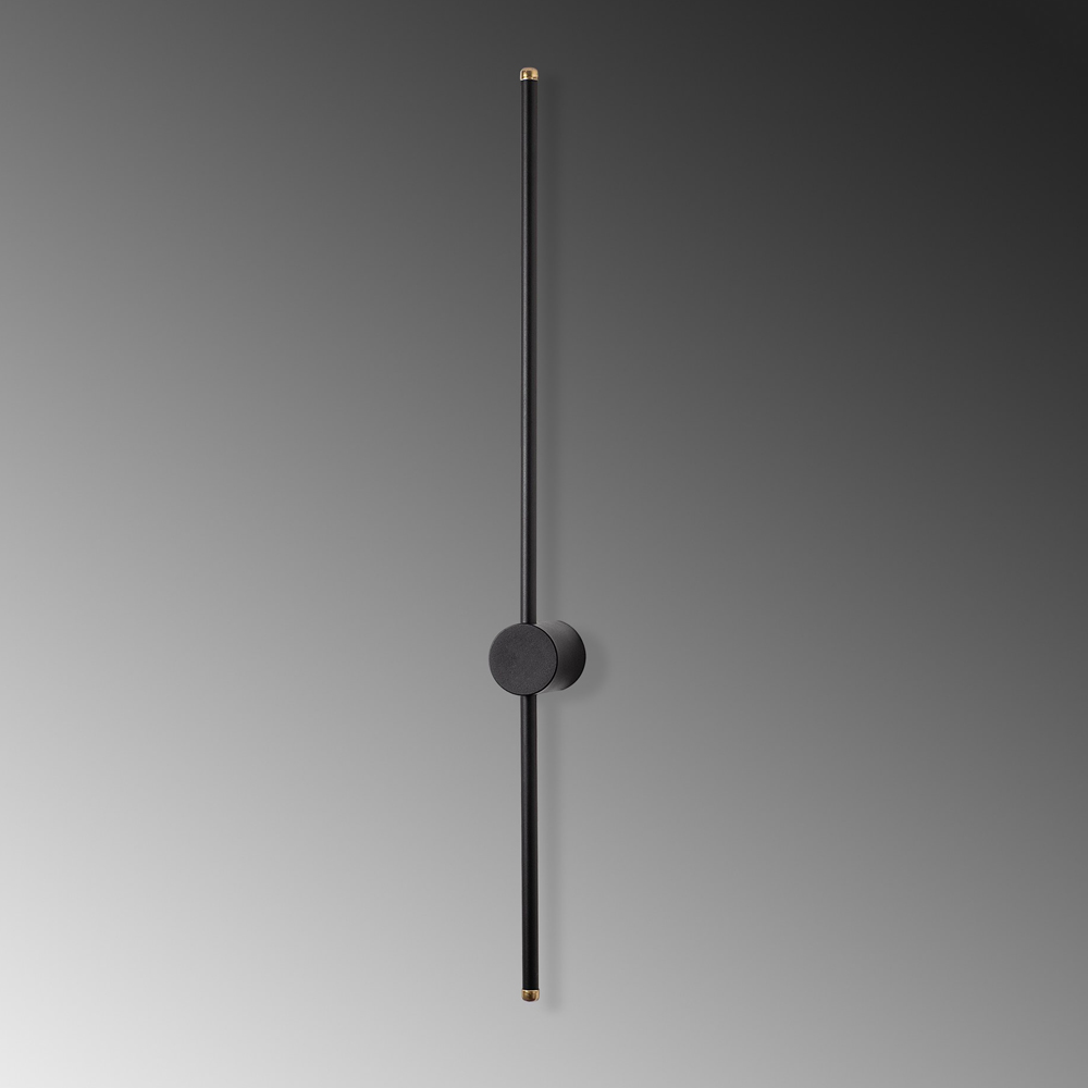 Sword Large Metal Wall Light in Black
