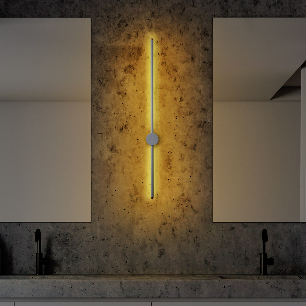 Sword Metal Wall Light in Grey