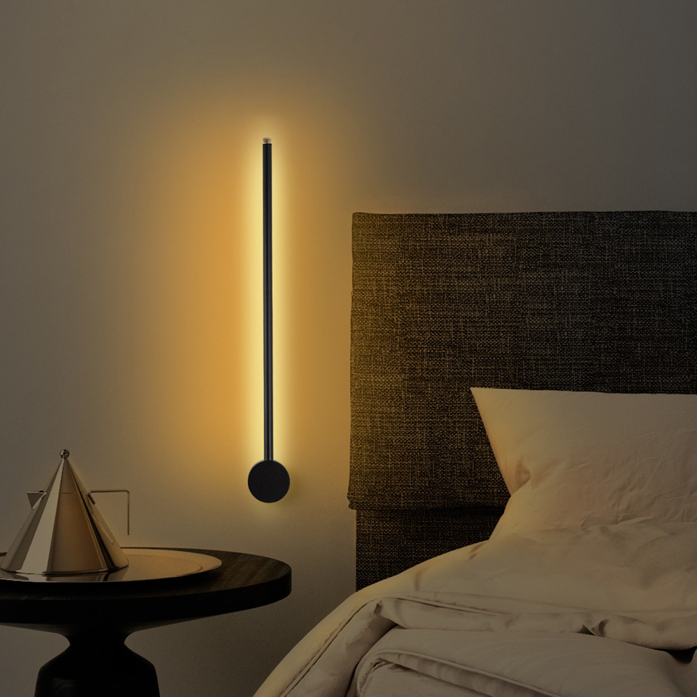 Sword Small Metal Wall Light in Black