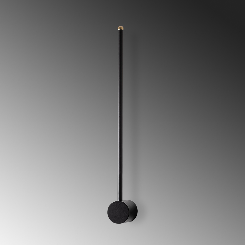 Sword Small Metal Wall Light in Black