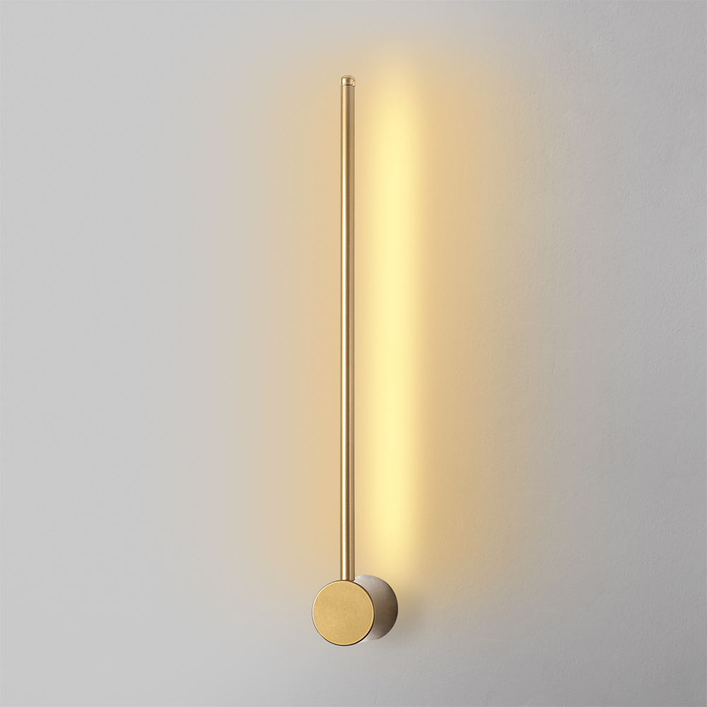 Sword Small Metal Wall Light in Gold