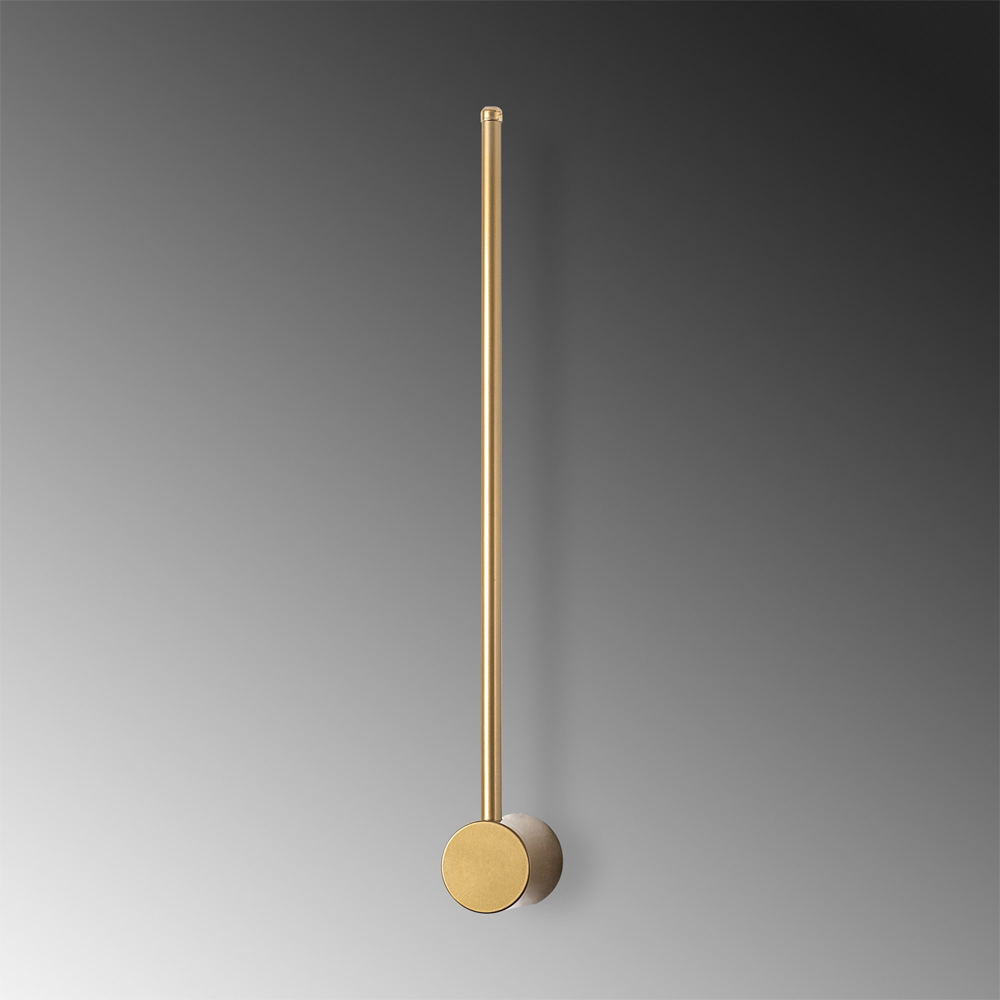 Sword Small Metal Wall Light in Gold