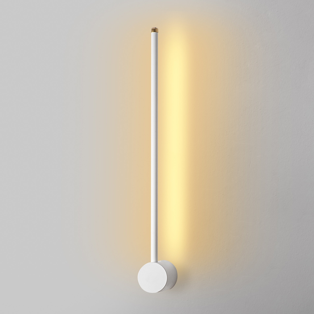 Sword Small Metal Wall Light in White