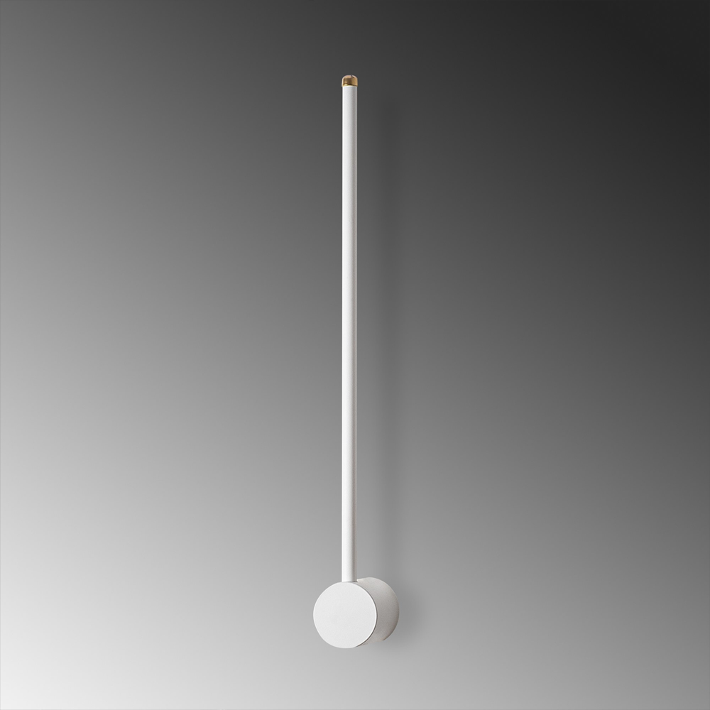 Sword Small Metal Wall Light in White