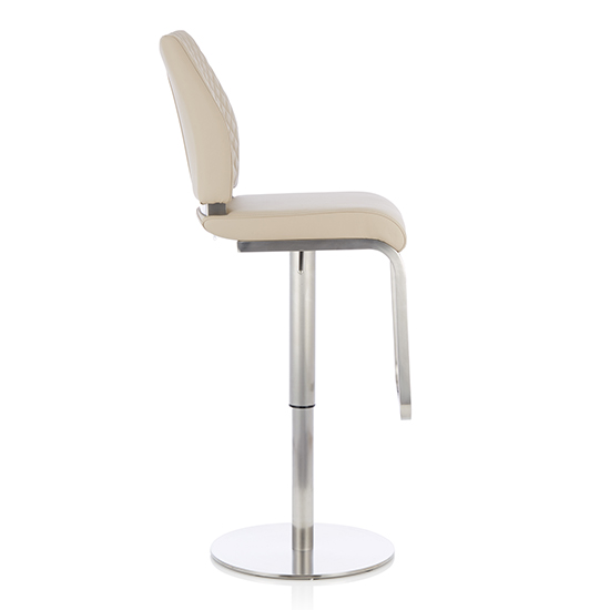 Sycota Faux Leather Swivel Gas-Lift Bar Stool In Taupe_2