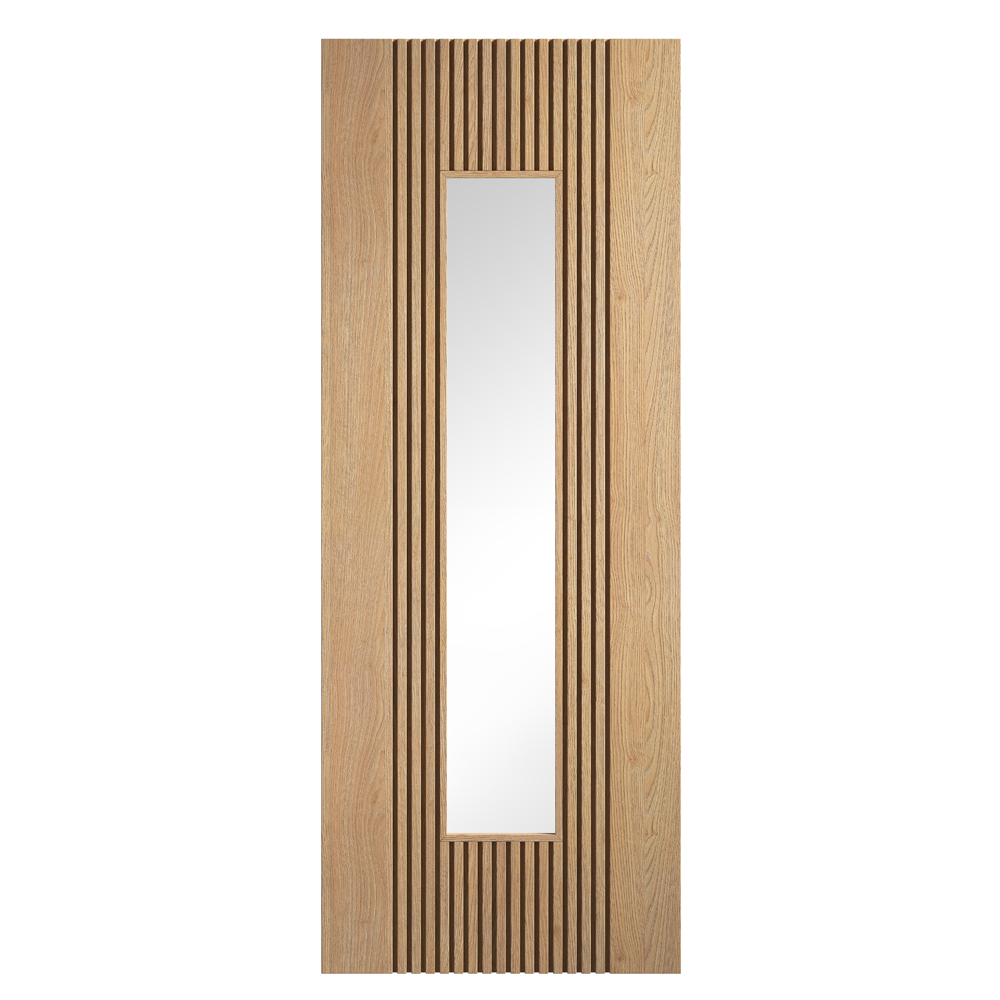 Read more about Sydney 1981mm x 762mm wooden clear glazed internal door in oak