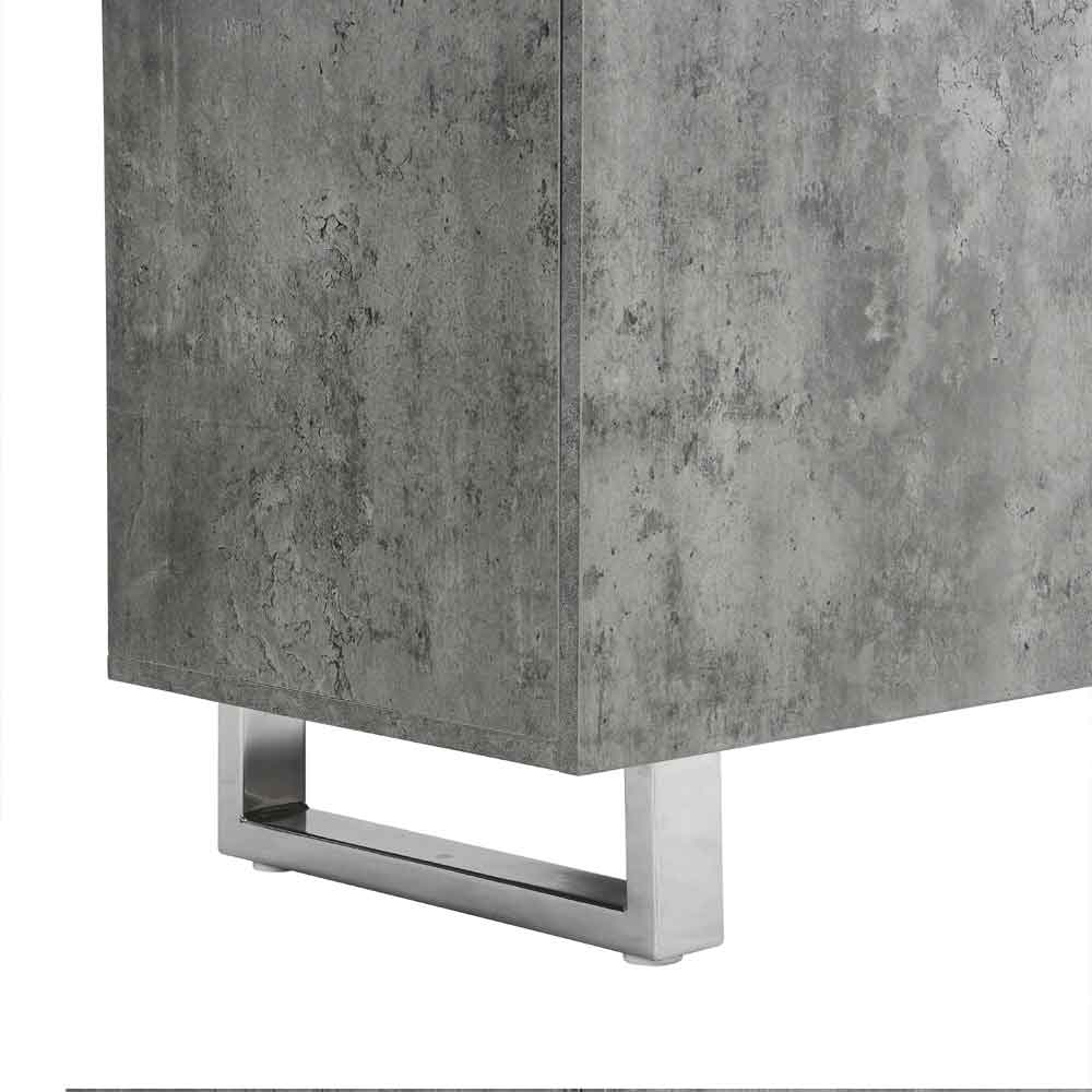 Sydney Wooden Sideboard with 3 Doors and 3 Drawers in Concrete