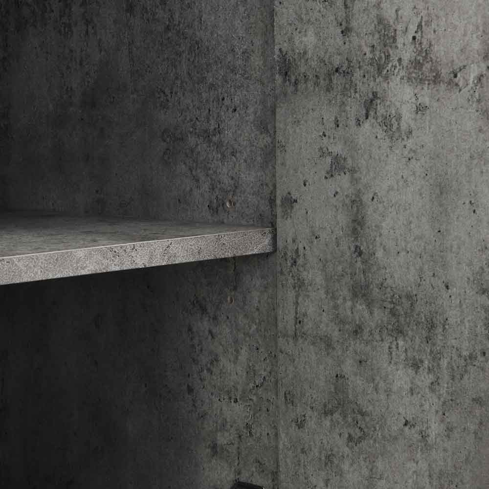 Sydney Wooden Sideboard with 3 Doors and 3 Drawers in Concrete