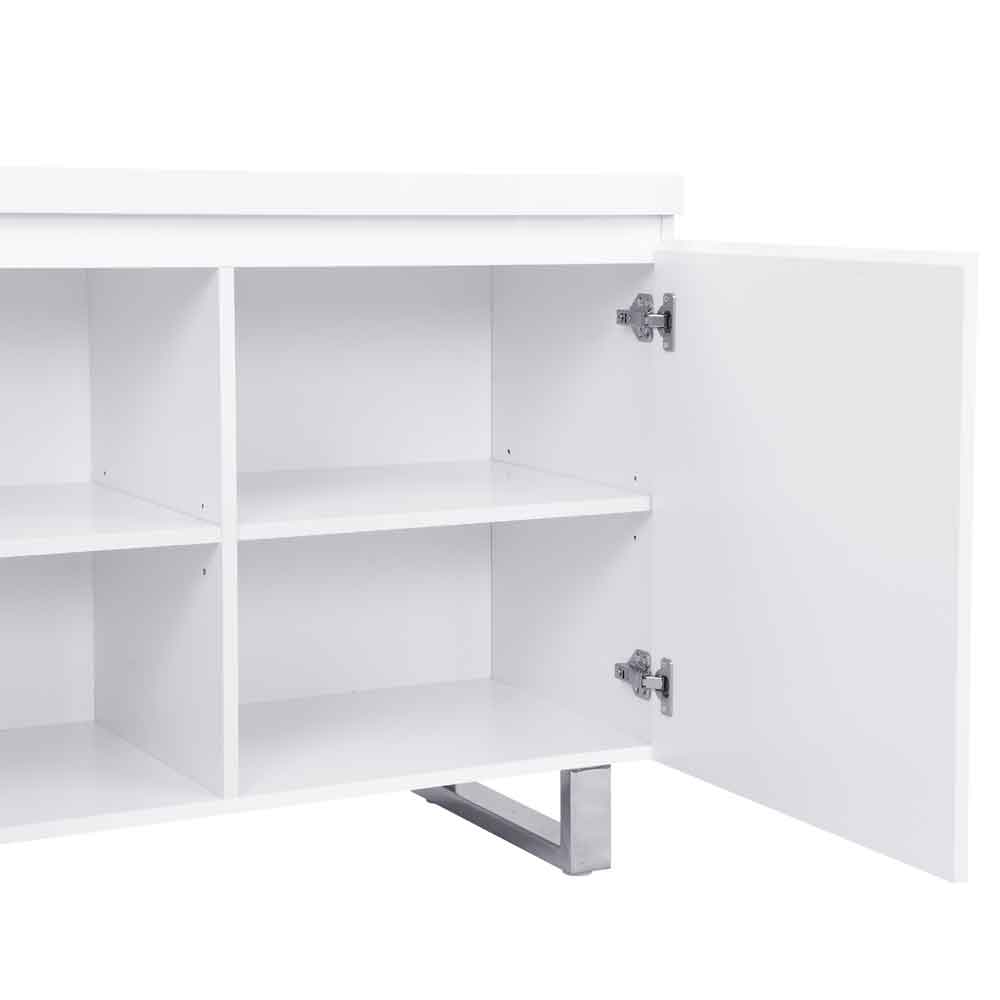 Sydney High Gloss Sideboard with 3 Doors and 3 Drawers in White