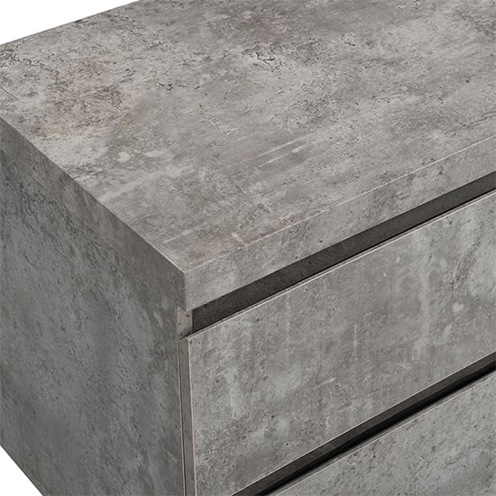 Sydney Wooden TV Stand With 4 Drawers In Concrete Effect_9