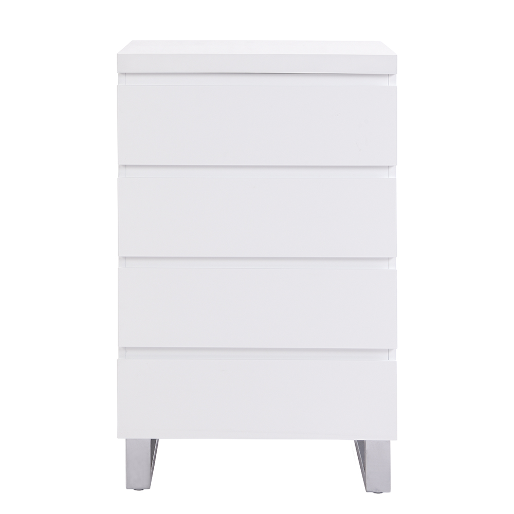 Sydney High Gloss Chest Of 4 Drawers In White