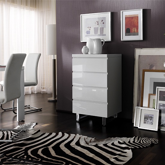 High Gloss Chest of Drawers