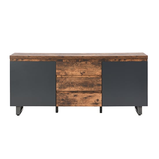 Sydney Sideboard With 2 Door 3 Drawer In Rustic Oak