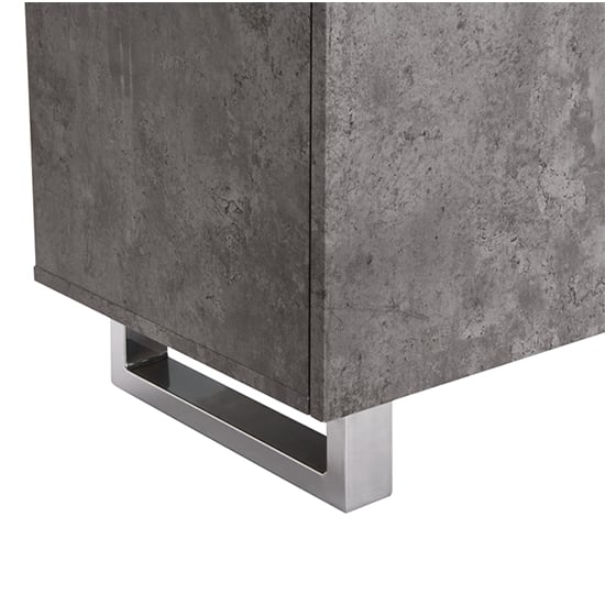 Sydney Large Sideboard With 2 Door 3 Drawer In Concrete Effect_9