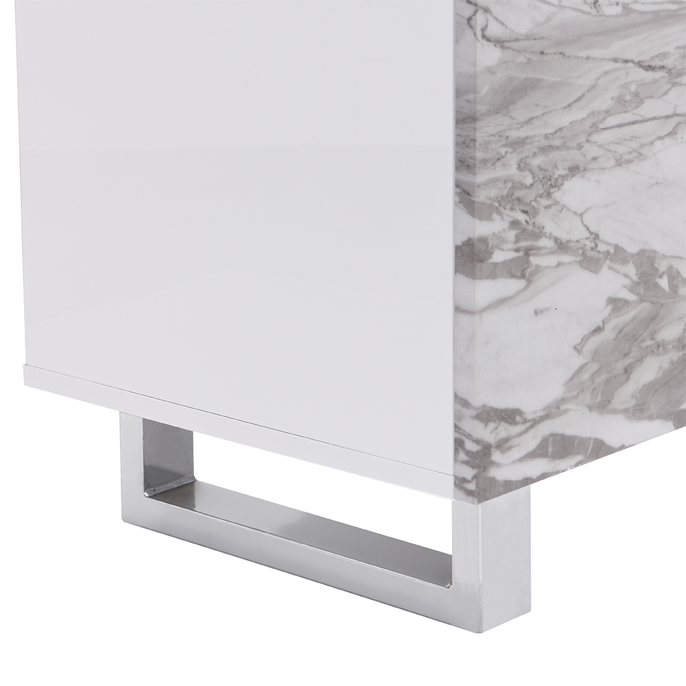 Filo Sydney Small Sideboard With 1 Door 3 Drawer In White