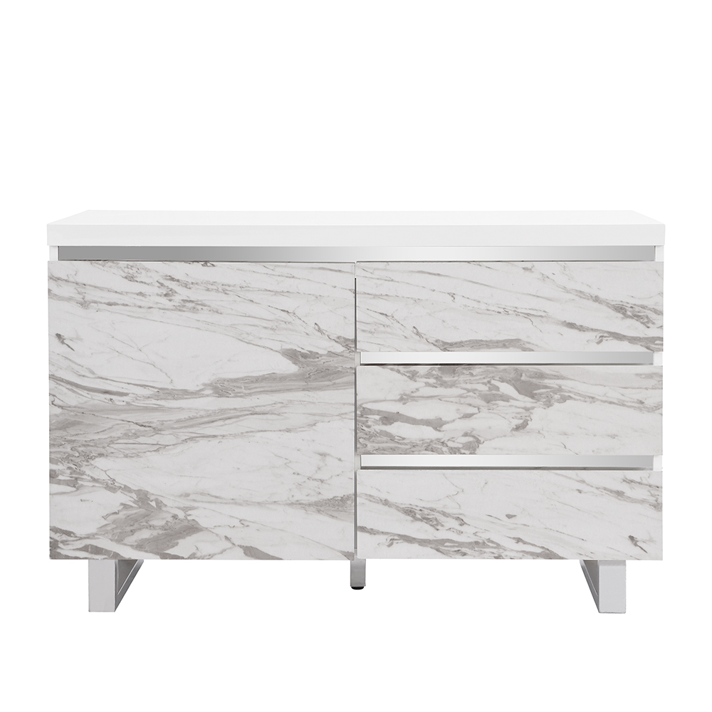 Filo Sydney Small Sideboard With 1 Door 3 Drawer In White