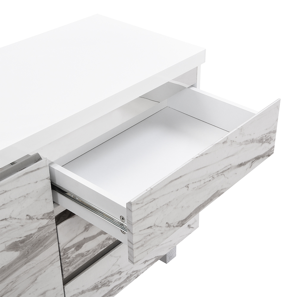 Filo Sydney Small Sideboard With 1 Door 3 Drawer In White