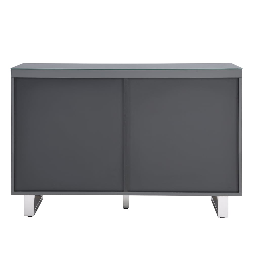 Melange Sydney Small Sideboard With 1 Door 3 Drawer In Grey