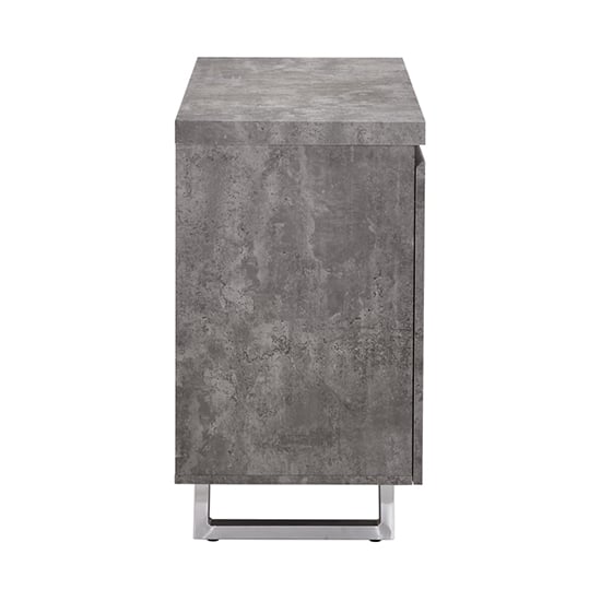 Sydney Small Sideboard In Concrete Effect 1 Door And 3 Drawers_11