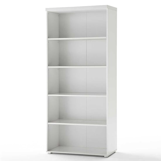 Sydney Shelving Unit in High Gloss White With 4 Shelf Furniture in