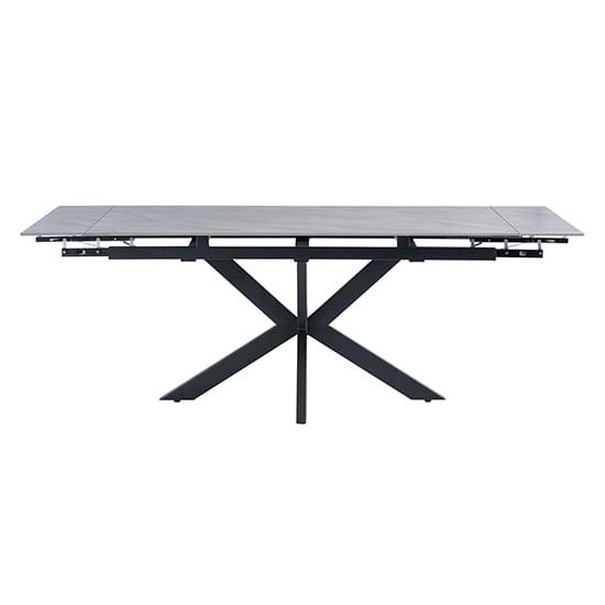 Product photograph of Sylvie Extending Marble Dining Table In Vilas Grey from Furniture in Fashion