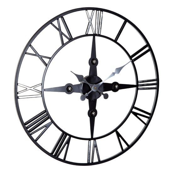 Symbia Metal Wall Clock Round In Black_1