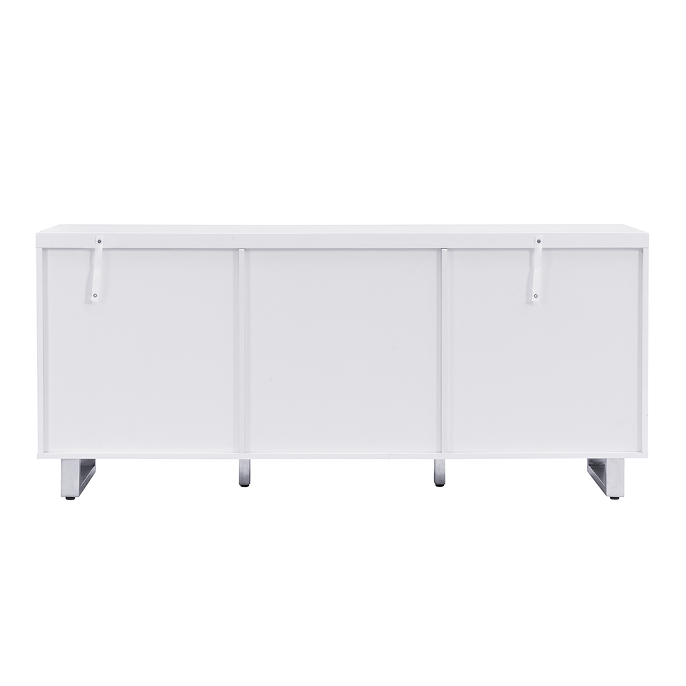 Sydney High Gloss Sideboard With 2 Door 3 Drawer In White