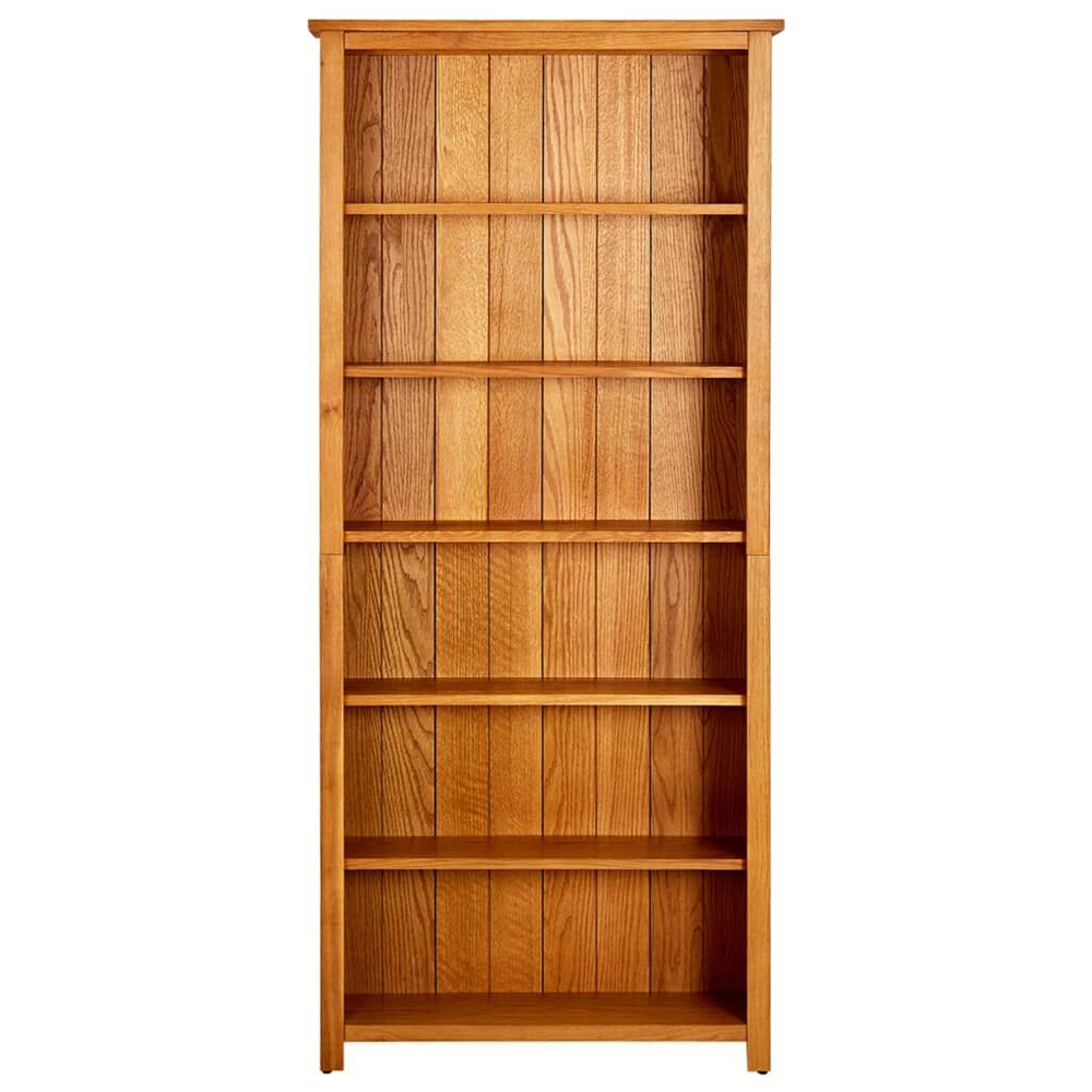 Syracuse Wooden Bookcase With 6 Shelves - Brown