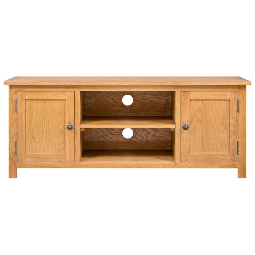 Syracuse Wooden TV Stand With 2 Doors - Natural