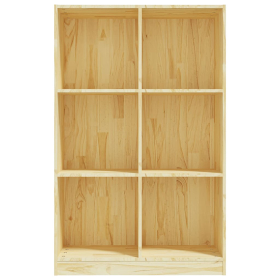 Taban Pinewood Bookcase With 6 Shelves In Natural_4