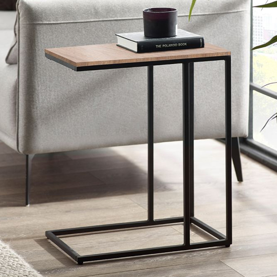 Photo of Tacita wooden side table in sonoma oak